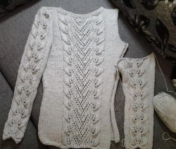 Jersey con punto de hoja